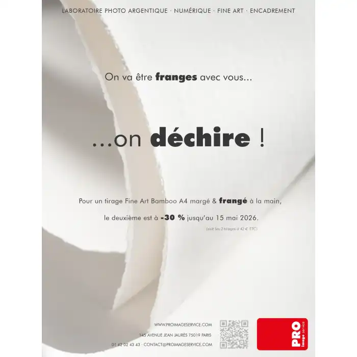 TIRAGE SUR PAPIER FRANGÉ