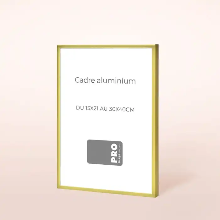 Cadre en aluminium doré, du 15x21 au 30x40