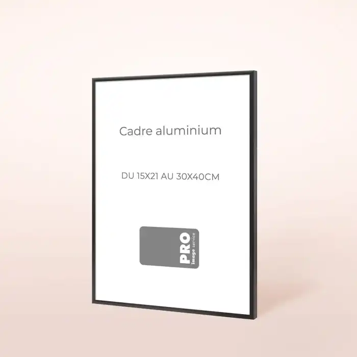 Cadre en aluminium noir, du 15x21 au 30x40